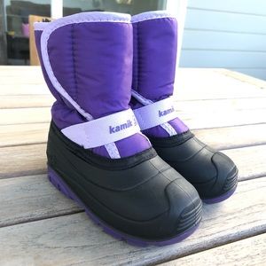 Kamik Girls Snow Boots Purple/Violet Size 8